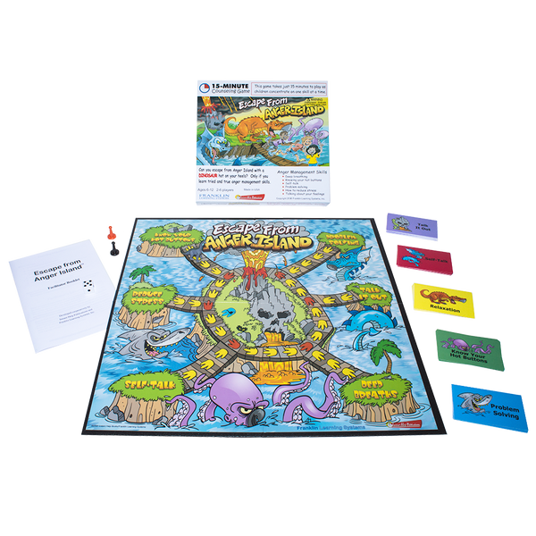 Escape From Anger Island Board Game 2006 Franklin Learning Systems